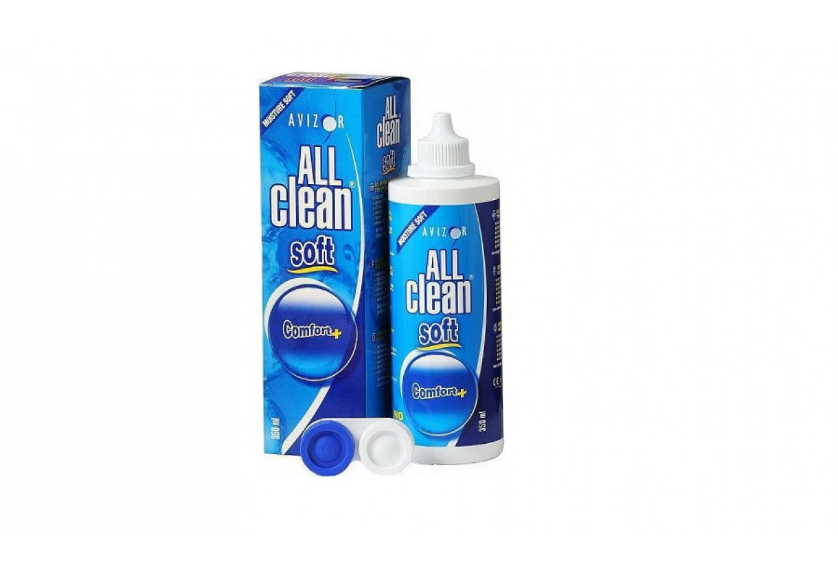 Υγρό Φακών Επαφής Avizor All Clean Soft Comfort 350ml + 100ml ΔΩΡΟ